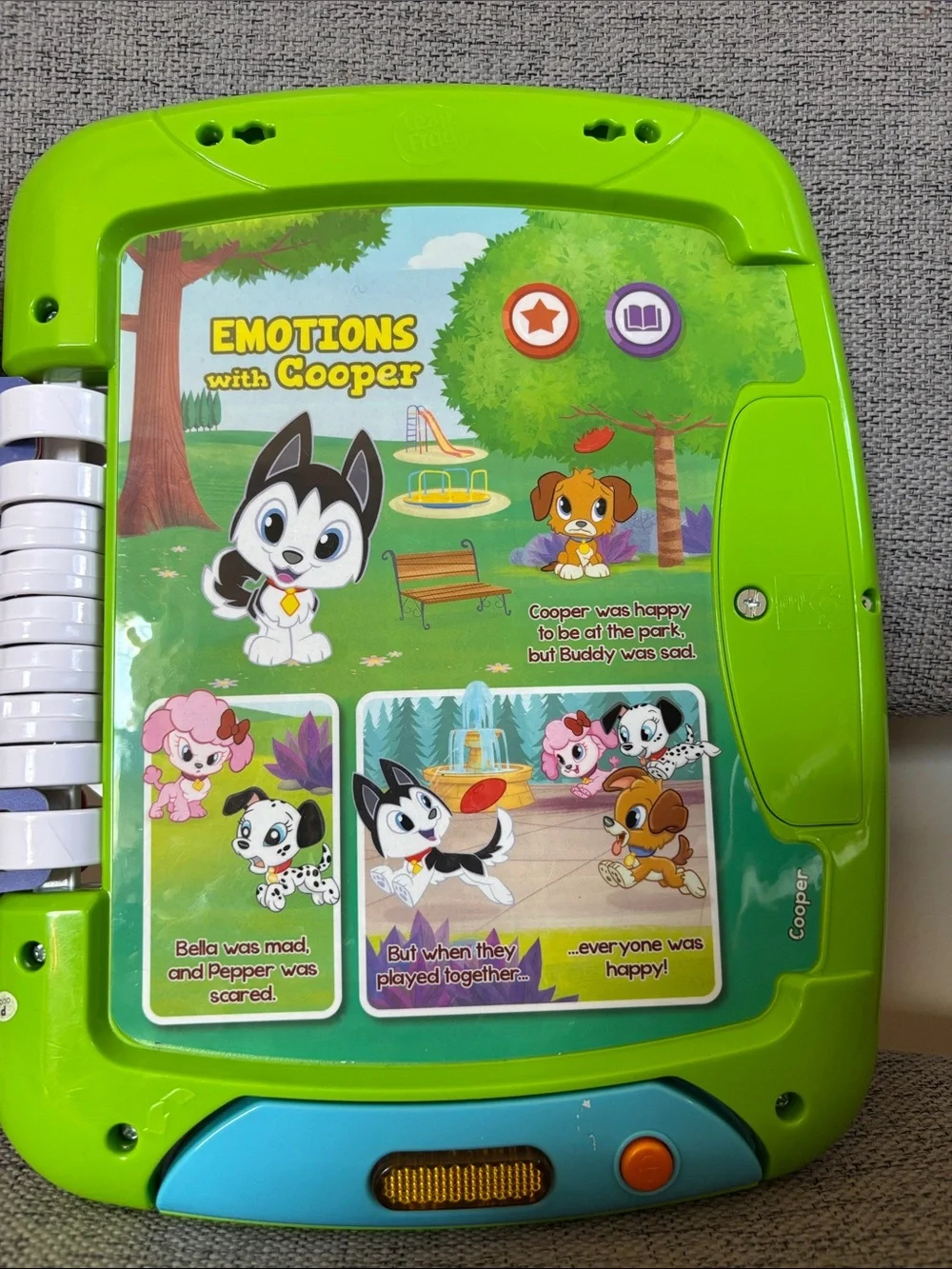 LeapFrog 2-in-1 Touch & Learn Tablet - Screen-Free Interactive Toy